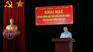 Khai mạc lớp bồi dưỡng kiến thức quốc phòng và an ninh cho đối tượng 4 năm 2026