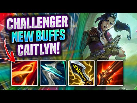 KOREAN CHALLENGER PICKS CAITLYN WITH NEW BUFFS! - Korean Challenger Plays Caitlyn ADC vs Jinx! |