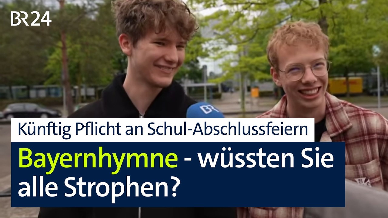 Bayernhymne künftig Pflicht bei Schul-Abschlussfeiern - doch wer kennt den Text? | Abendschau | BR24