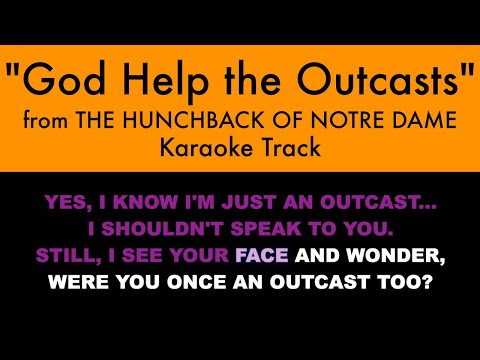 "God Help the Outcasts" from The Hunchback of Notre Dame - Karaoke Track with Lyrics on Screen