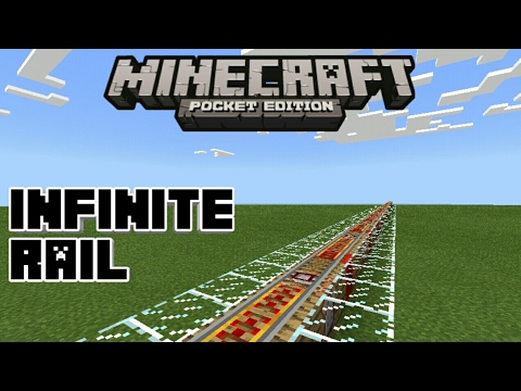 MrNoobiePH MCPE - Minecraft PE | How To Make Infinite Rail! | Command Block creation