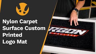 Nylon Carpet Surface Custom Printed Logo Mat Product Demonstration | M