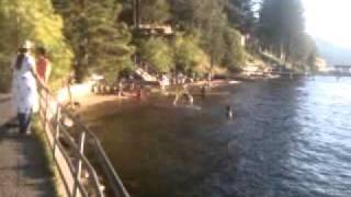 preview picture of video 'Reagan beach, south lake tahoe'