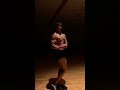 teen bodybuilder side chest 1 week out