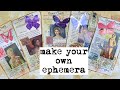 MAKE YOUR OWN EPHEMERA ALTERED GUEST CHECKS