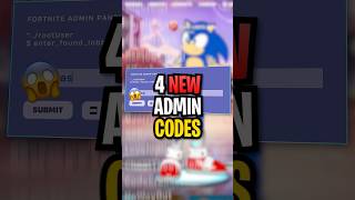 4 NEW Admin Codes in #fortnite