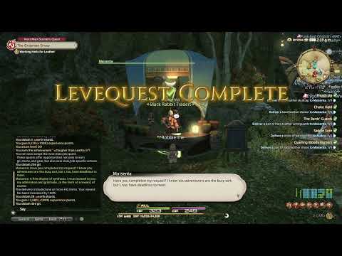 Quest 184 - Leatherworking for Profit (LTW Levequests) #1QAD #FFXIV