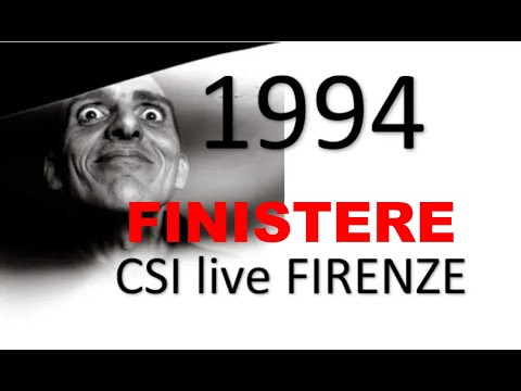 09 CSI FINISTERE LIVE Palasport FIRENZE 1994 audio mixer CAM PAL