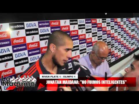 JONATAN MAIDANA: "No fuimos inteligentes" (RIVER 1 - OLIMPO 1 // 16-11-2014)