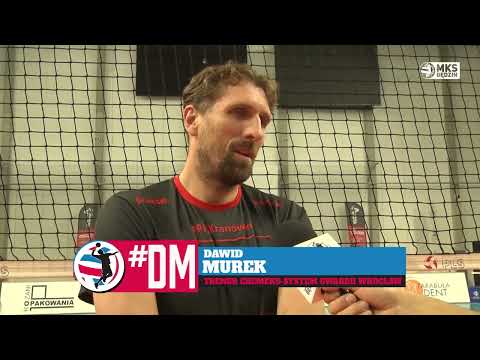 Dawid Murek przed meczem w Będzinie