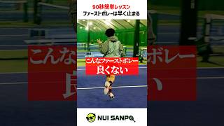 【忙しい人向けテニスレッスン】こんなファーストボレーしてませんか？〈ぬいさんぽテニス（Tennis）〉 #テニス #テニスレッスン #tennis #ぬいさんぽ