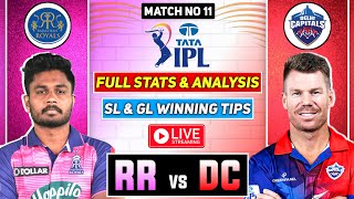 🔴 IPL Live RR vs DC Dream11 Prediction 2023 RR vs DC IPL Dream11 Team Prediction RR vs DC IPL 2023