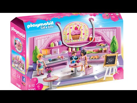 🍰🍩PLAYMOBIL-CITY LIFE Cupcake Shop Unboxing!🍩🍰 Playmobil cupcake shop!   Unboxing playmobil 🍩🍰