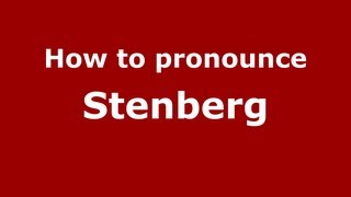 How to pronounce Stenberg