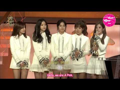[SoshiAPinkSubs][150124] JTBC The 29th Golden Disk Awards Album Bonsang Award - A Pink (Fixed)
