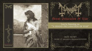Mayhem - Grand Declaration of War (2018) Full album