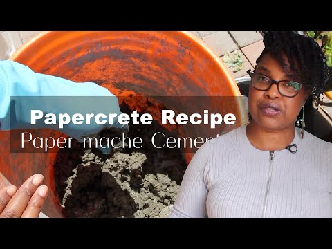 Papercrete Recipe | Outdoor Pots