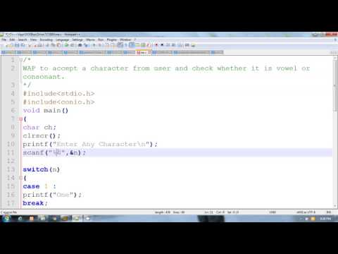 C Programming The First C Language Program Part 1
