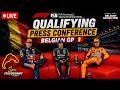 LIVE F1 Qualifying Press Conference Belgian GP Kimi Antonelli Max Verstappen Lando Norris
