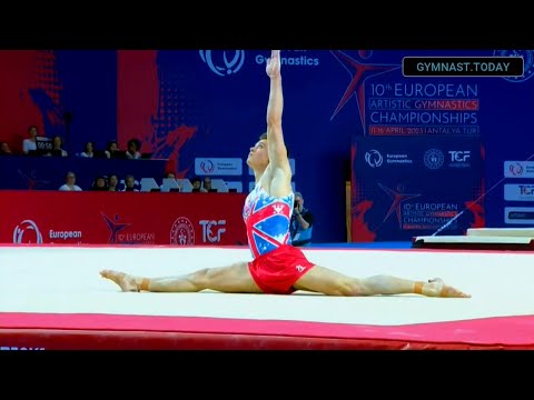 Top 3 in Men's Floor Final - 2023 Antalya European Gymnastics Championships