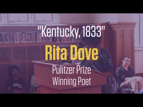 Pulitzer Prize winning poet Rita Dove, reads "Kentucky, 1833" at Knox College