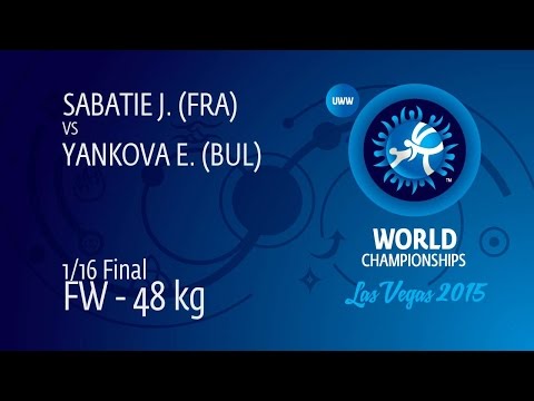 1/16 FW - 48 kg: E. YANKOVA (BUL) df. J. SABATIE (FRA), 15-9