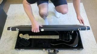 GENUINE FENDER Stratocaster /Telecaster GUITAR CASE BLACK PRO SERIES UNBOXING