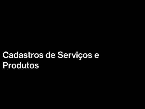 Cadastro de Produto e Serviço - Agenda