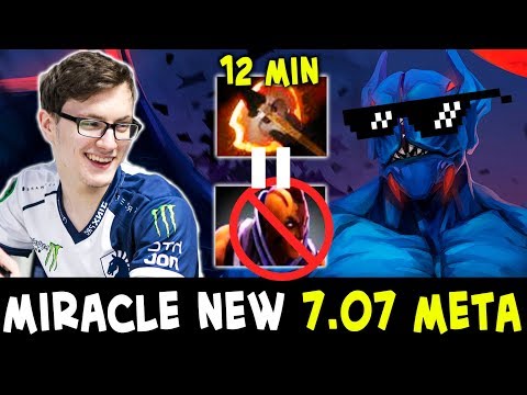 Miracle NEW META carry Night Stalker — showing AM how to farm