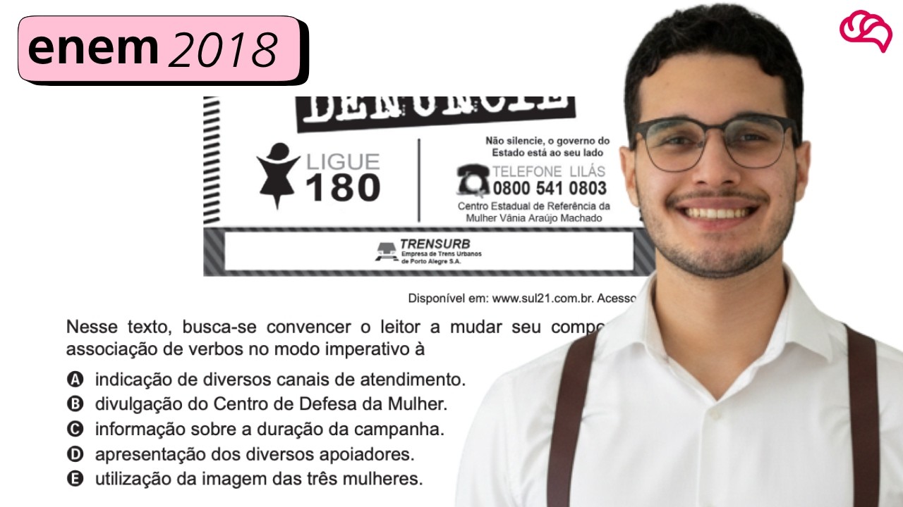 Resolução em Vídeo — Questão 41 ENEM 2018