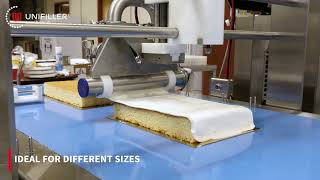 Sheet Cake Icing Station | Mobile Mini Cake Production Line | Unifiller Systems