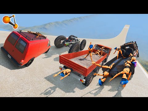 Beamng.Drive - High speed freaky jumps #96