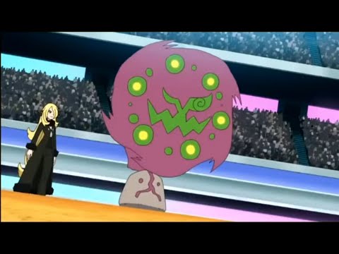Cynthia revealed her Spiritomb | Ash Vs Cynthia| Pokemon journeys ep 124
