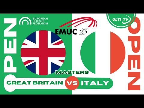 Great Britain (GBR) vs Italy (ITA) — OPEN MASTERS — Euro Masters — EMUC 2023 Bologna, Italy