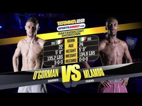 Frans Mlambo vs Darren O'Gorman full fight