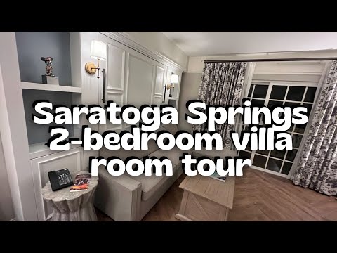 Disney’s Saratoga Springs 2-Bedroom Villa Tour | Grandstand Section 2023 | Disney Vacation Club