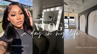 DAY IN MY LIFE AS A MOMMY ♡ | Family Fun Day, Beauty Room Under $100, Salon Suite Renovation, & More