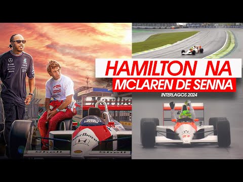 Lewis Hamilton na McLaren MP4 do Senna em Interlagos 2024 | Fórmula 1 | Publishow Ps