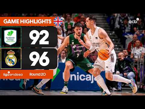 Unicaja - Real Madrid (92-96) HIGHLIGHTS | Liga Endesa 2025-26