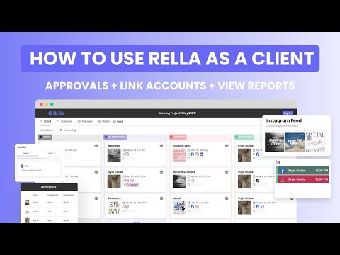 How to Use Rella as a Client | Approve Content, View Reports, & Link Accounts