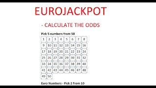 How to Calculate the Odds of Winning EuroJackpot - Step by Step Instructions - Tutorial