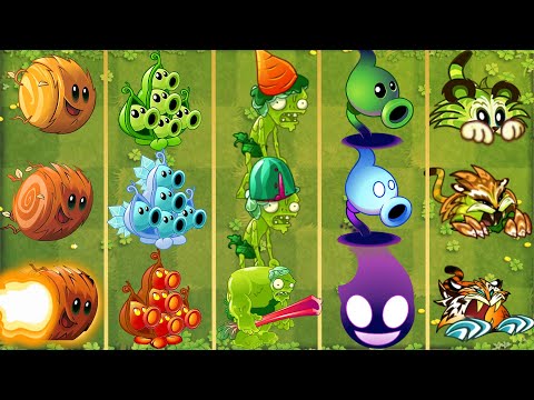 PvZ 2 Gameplay - Plant Super Evolution Challenge - NOOB Vs PRO Vs GOD - Plant vs Plant