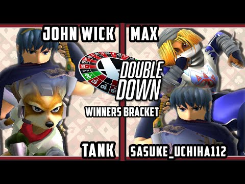 Double Down 2022 Doubles - Johnwick & Tank Vs. sasuke_uchiha122 & max - SSBM Melee Tournament