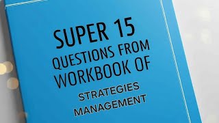 STRATEGIES MANAGEMENT IMPORTANT QUESTIONS OF CMA INTER FOR 2025 AND ONWARD