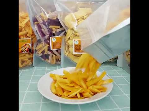 Video review Chuối sấy khô giòn hàng vụn An Nhiên 500g