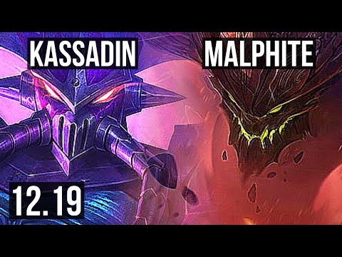 KASSADIN vs MALPH (TOP) | 1/0/9, 2.3M mastery, 1200+ games | KR Diamond | 12.19
