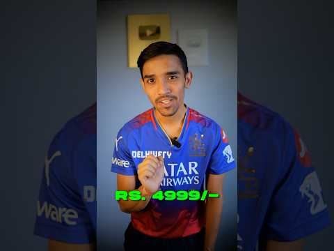 UNBOXING 3 types of RCB JERSEY!😍🏏 #shorts #cricketcardio #rcbjersey