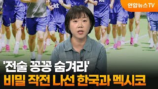 [월드컵참견시점] '전술 꽁꽁 숨겨라' 비밀 작전 시작한 한국과 멕시코 / 연합뉴스TV (YonhapnewsTV)