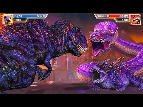 Omega 09 vs Ouroboros 66 vs Salamander 16 - BOSS TOURNAMENT | Jurassic World The Game