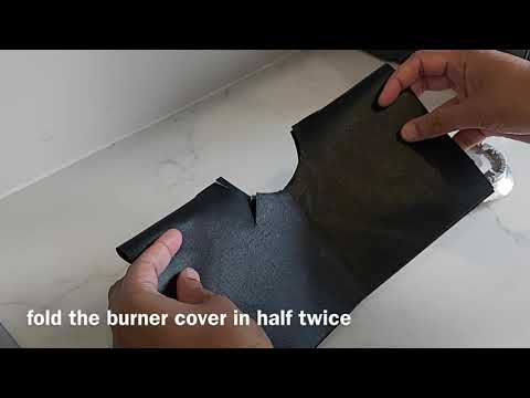 How to install reusable gas stove protector